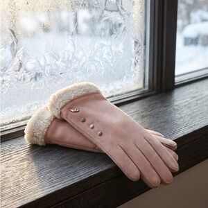 Koolaburra Blush Gloves with Fleece Trim